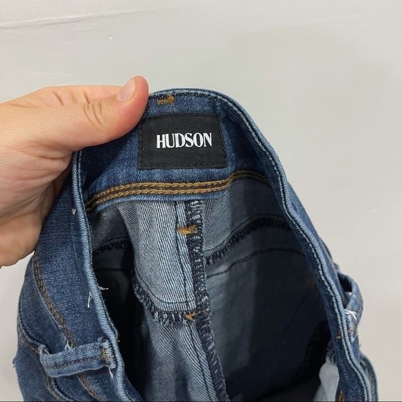 Hudson Collin Flap Skinny Ankle Pants Raw Hem 24 - Picture 7 of 9